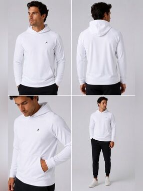 Redvanly Larkin Performance Hoodie Bright White